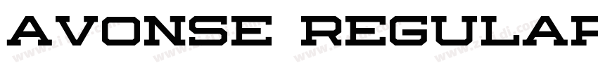 Avonse Regular字体转换